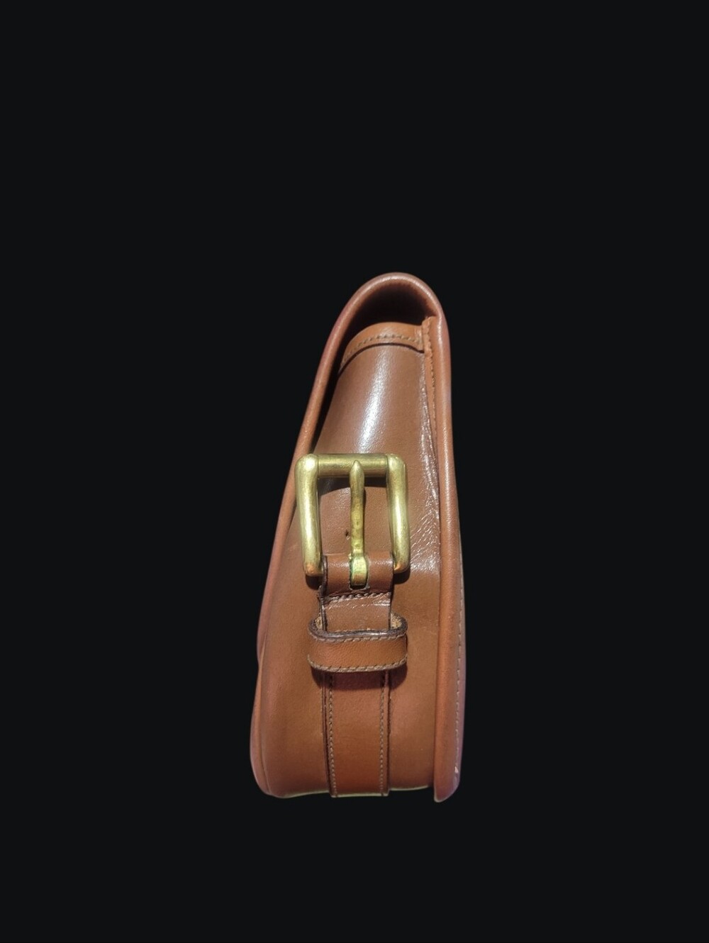 Dooney & Bourke Smooth Bridle Leather Over & Under Saddle 1981-1983 Rare #1264 - Picture 7 of 16